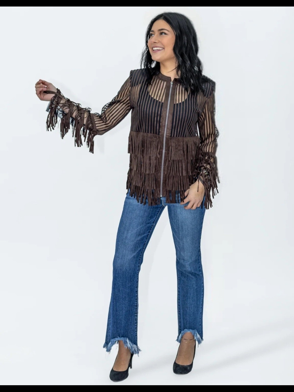 Lucky & Blessed Showstopper Fringe  Jacket